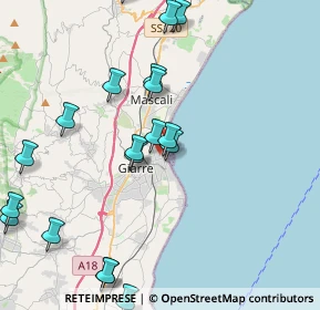 Mappa Via Archimede, 95018 Riposto CT, Italia (5.38684)