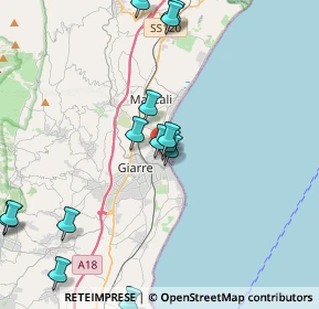 Mappa Via Archimede, 95018 Riposto CT, Italia (5.07857)