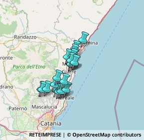 Mappa Via Archimede, 95018 Riposto CT, Italia (10.3575)