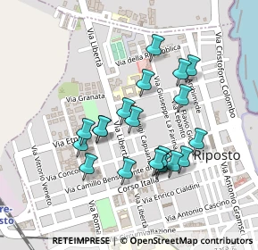 Mappa Via Liberta, 95018 Riposto CT, Italia (0.224)