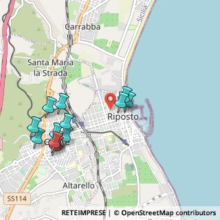 Mappa Via Etna, 95018 Riposto CT, Italia (1.24214)