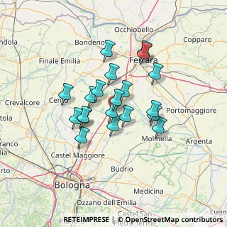 Mappa Via Cavedagnone Massei, 40051 Malalbergo BO, Italia (10.718)