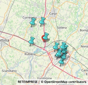 Mappa Viale Martiri della Libertà, 41011 Campogalliano MO, Italia (6.75417)