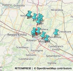 Mappa Via XXV Aprile, 41011 Campogalliano MO, Italia (9.60667)