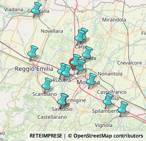 Mappa Via dei Mille, 41011 Campogalliano MO, Italia (13.582)