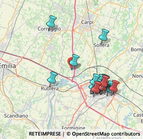 Mappa Via XXV Aprile, 41011 Campogalliano MO, Italia (7.55824)