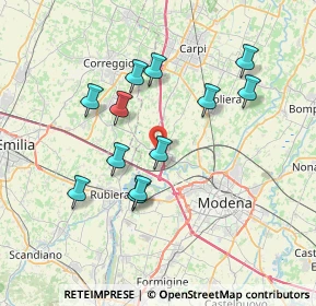 Mappa Via XXV Aprile, 41011 Campogalliano MO, Italia (6.83)