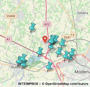 Mappa Via dei Mille, 41011 Campogalliano MO, Italia (3.80875)