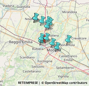 Mappa Piazza V. Emanuele II, 41011 Campogalliano MO, Italia (9.61167)