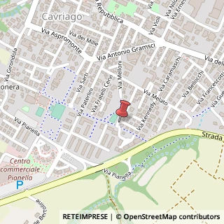 Mappa Via John Fitzgerald Kennedy, 29, 42025 Cavriago, Reggio nell'Emilia (Emilia Romagna)