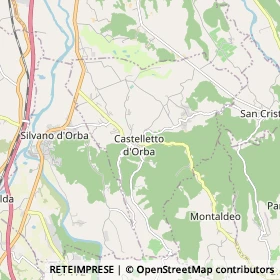 Mappa Castelletto d'Orba