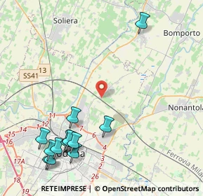 Mappa Strada Torricella, 41122 Modena MO, Italia (5.46462)