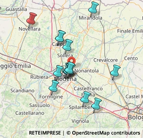 Mappa Strada Torricella, 41122 Modena MO, Italia (12.43)