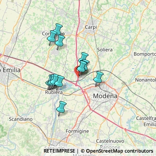 Mappa A22 Brennero - Modena, 41011 Campogalliano MO, Italia (5.59786)