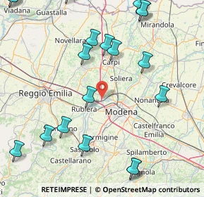 Mappa A22 Brennero - Modena, 41011 Campogalliano MO, Italia (22.53632)