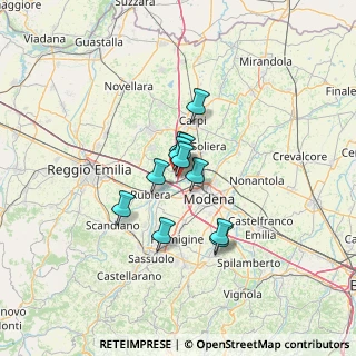 Mappa A22 Brennero - Modena, 41011 Campogalliano MO, Italia (8.19273)