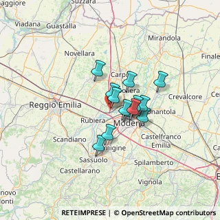 Mappa A22 Brennero - Modena, 41011 Campogalliano MO, Italia (8.42)