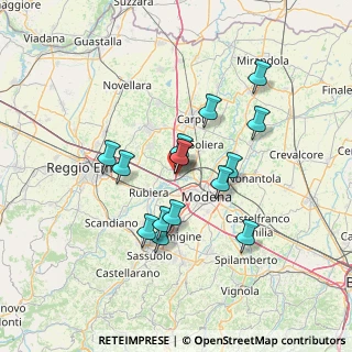 Mappa A22 Brennero - Modena, 41011 Campogalliano MO, Italia (11.628)