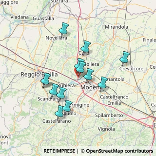 Mappa A22 Brennero - Modena, 41011 Campogalliano MO, Italia (12.95538)
