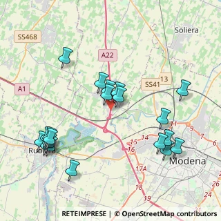 Mappa A22 Brennero - Modena, 41011 Campogalliano MO, Italia (4.5445)