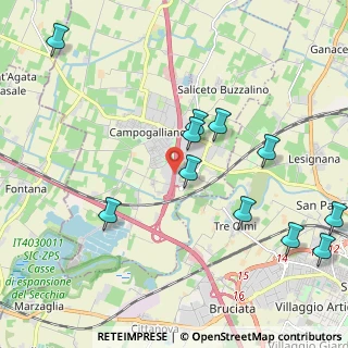 Mappa A22 Brennero - Modena, 41011 Campogalliano MO, Italia (2.36182)