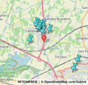 Mappa A22 Brennero - Modena, 41011 Campogalliano MO, Italia (1.62636)