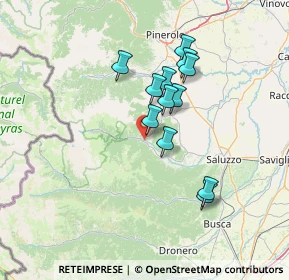 Mappa 12034 Paesana CN, Italia (11.55333)