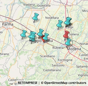 Mappa Via Marino Mazzacurati, 42122 Reggio nell'Emilia RE, Italia (12.34929)