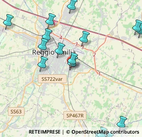 Mappa Via Marino Mazzacurati, 42122 Reggio nell'Emilia RE, Italia (6.292)