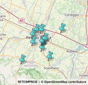 Mappa Via Marino Mazzacurati, 42122 Reggio nell'Emilia RE, Italia (4.42818)