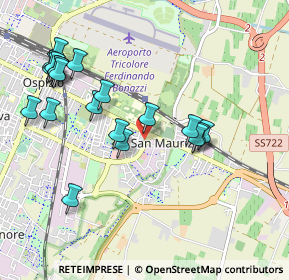 Mappa Via P. e. M. Curie, 42122 San Maurizio RE, Italia (1.0655)