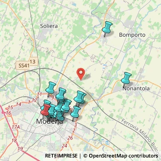 Mappa Via del Frassino, 41122 Modena MO, Italia (4.7175)