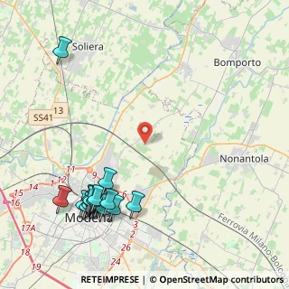 Mappa Via del Frassino, 41122 Modena MO, Italia (5.49176)