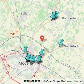 Mappa Via del Frassino, 41122 Modena MO, Italia (4.869)