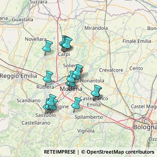Mappa Via del Frassino, 41122 Modena MO, Italia (12.93222)