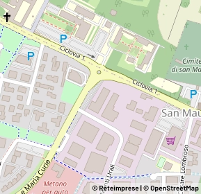 Mappa Via P. e. M. Curie, 42122 Reggio nell'Emilia RE, Italia (0.10714)