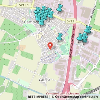 Mappa Via Martin Luther King, 41011 Campogalliano MO, Italia (0.6775)