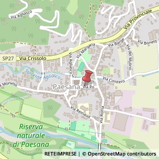 Mappa Piazza Vittorio Veneto, 2, 12034 Paesana, Cuneo (Piemonte)