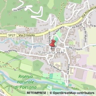 Mappa Piazza Vittorio Veneto, 12, 12034 Paesana, Cuneo (Piemonte)