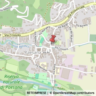 Mappa Via Barge, 121, 12034 Paesana, Cuneo (Piemonte)
