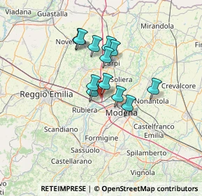 Mappa Via C. Dallari, 41011 Campogalliano MO, Italia (9.78)