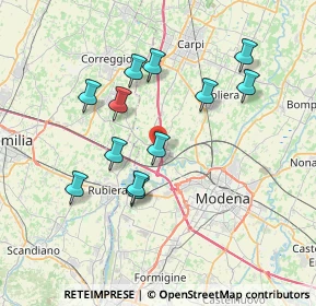 Mappa Via C. Dallari, 41011 Campogalliano MO, Italia (6.9)