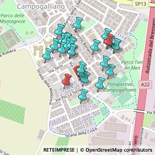 Mappa Via C. Dallari, 41011 Campogalliano MO, Italia (0.20321)