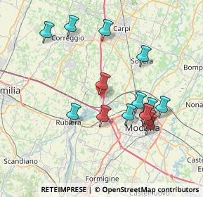 Mappa Via Barchetta, 41011 Campogalliano MO, Italia (7.47667)