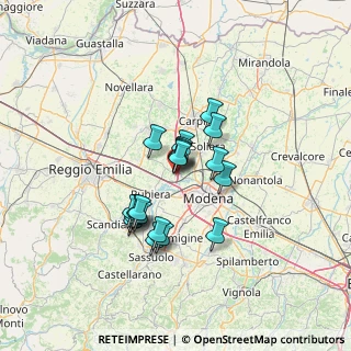 Mappa Via Barchetta, 41011 Campogalliano MO, Italia (9.855)