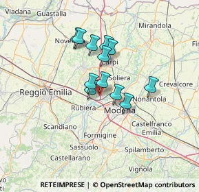 Mappa Via Mattei, 41011 Campogalliano MO, Italia (9.78)