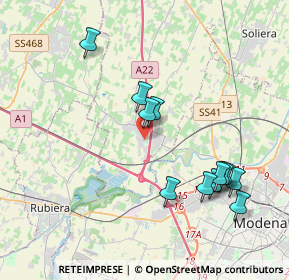 Mappa Via Barchetta, 41011 Campogalliano MO, Italia (4.03667)