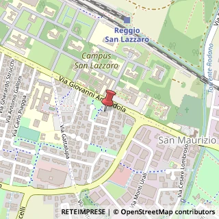 Mappa Via Augusto Tamburini, 5, 42122 Reggio nell'Emilia, Reggio nell'Emilia (Emilia Romagna)