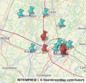 Mappa Via Aldo Moro, 41011 Campogalliano MO, Italia (7.55733)