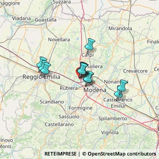 Mappa Via Aldo Moro, 41011 Campogalliano MO, Italia (9.22667)